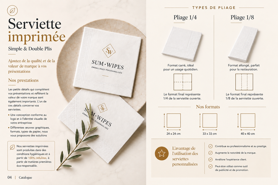 Serviettes personnalisées