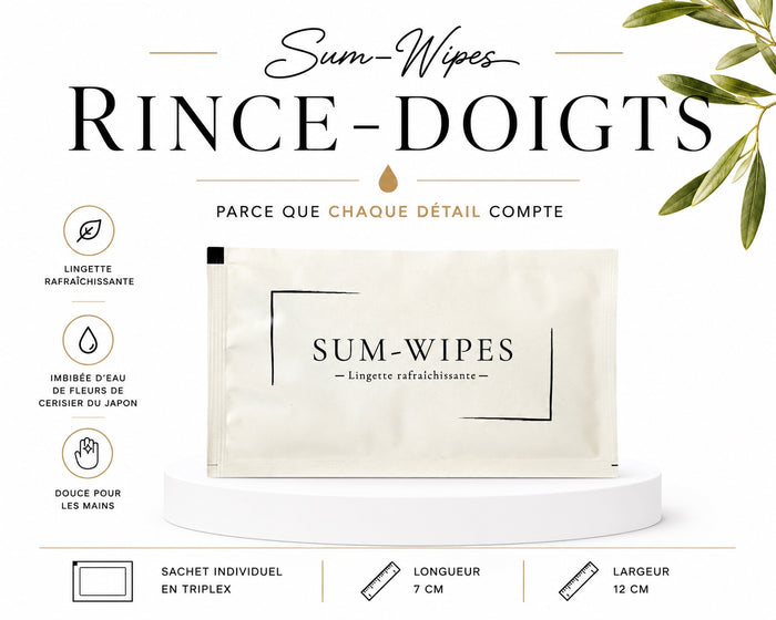 Rince-doigts Premium – Lot de 30