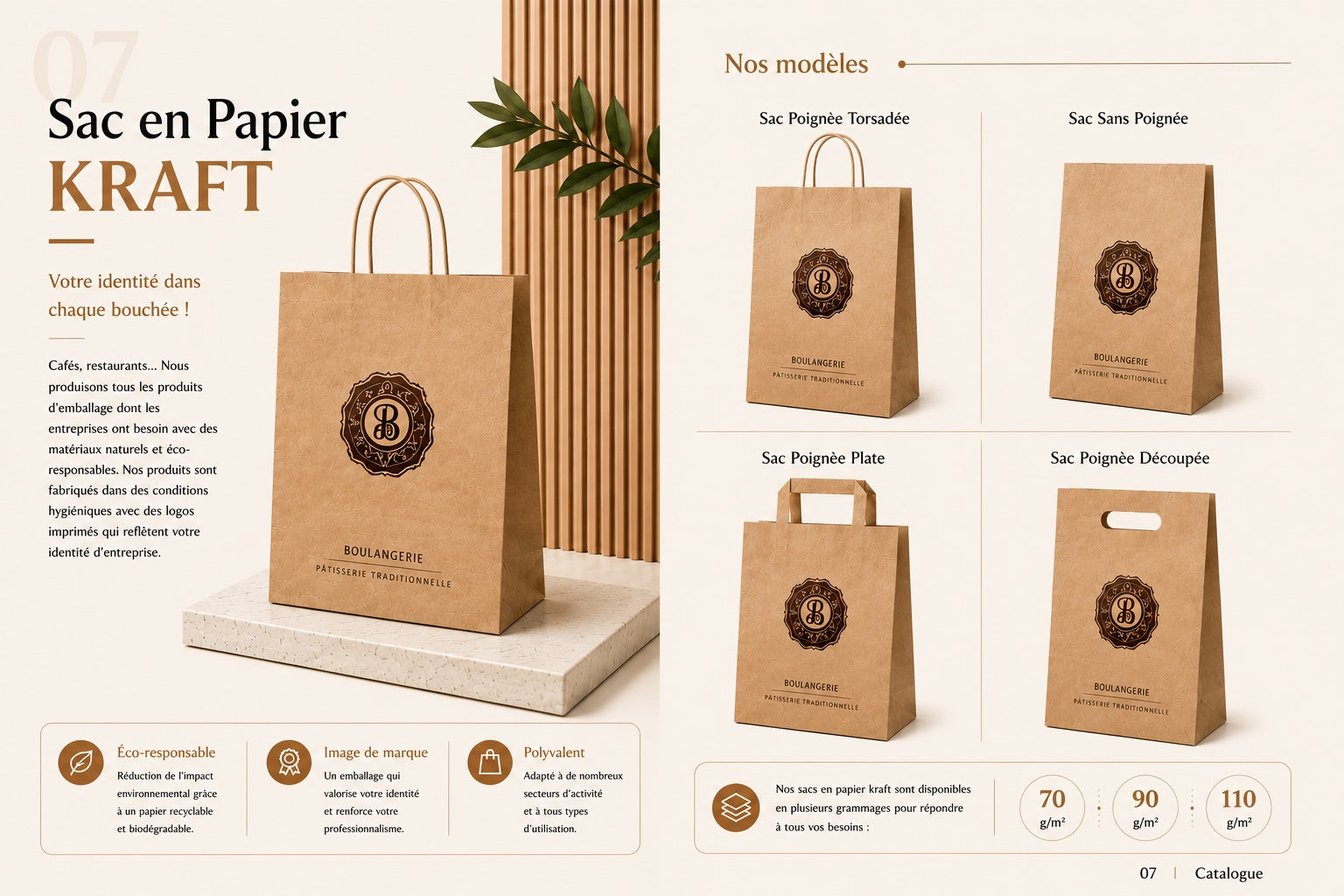 Sacs papier kraft
