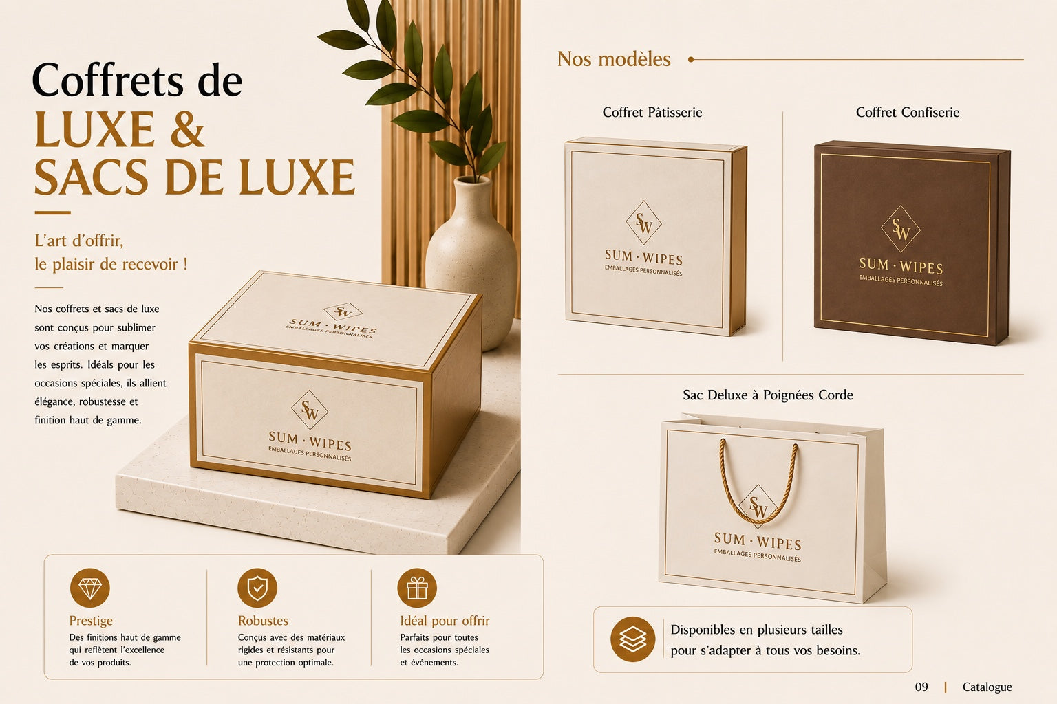 Coffrets et sacs de luxe